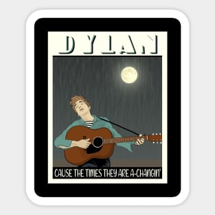 Dylan's Music Poster Sticker